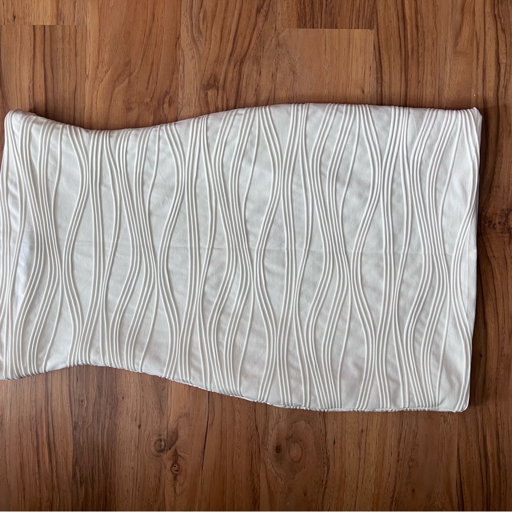 Hot Gal White Ribbed Mini Tube Dress